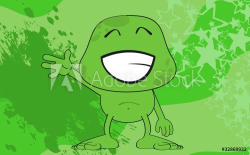 alien cartoon background2 - 900532342