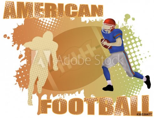 American football poster