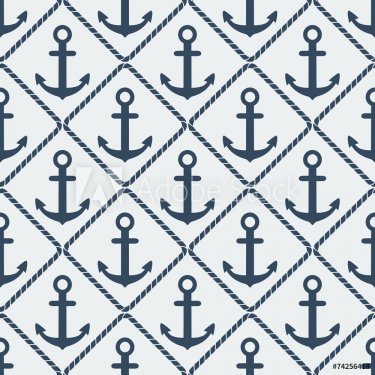 anchors seamless pattern