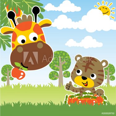 Animals safari cartoon  - 901151705