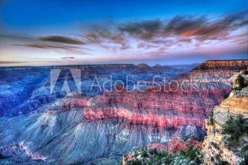 Arizona sunset Grand Canyon National Park Mother Point US - 901141380