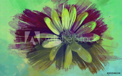 assemblies of flowers imitating the painting - 901151929