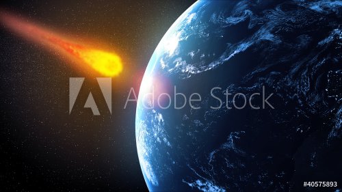Asteroid hiting Earth - 901138108