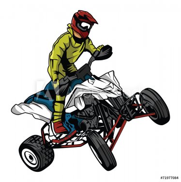 ATV moto rider - 901145685