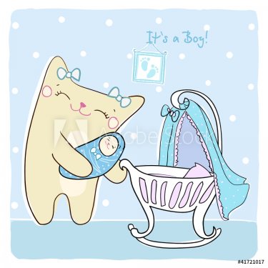 Baby boy shower card. - 900868369