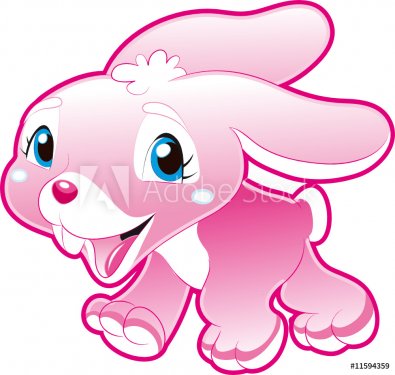 Baby Pink Rabbit - 900455844