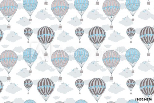 Background with hot air balloons - 901149799