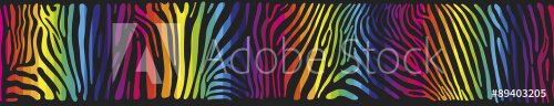 Background with Zebra skin in the rainbow colors - 901147651