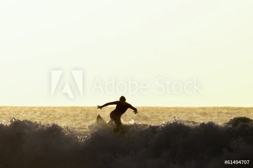 Backlight Silhouette Surfer - 901148758