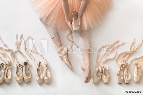 Ballet dancer in studio