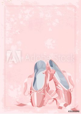 Ballet slippers background - 901139790