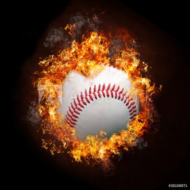 Baseball on Fire - 900073679
