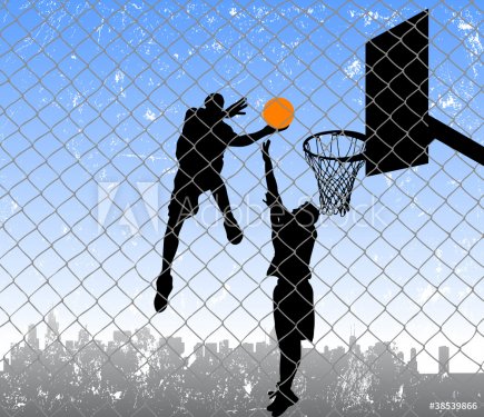 basketball in the street - 900498565