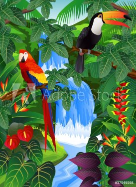 Beauiful tropical background - 900459081