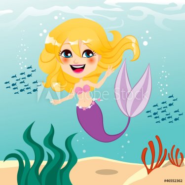 Beautiful Mermaid Girl - 901138677