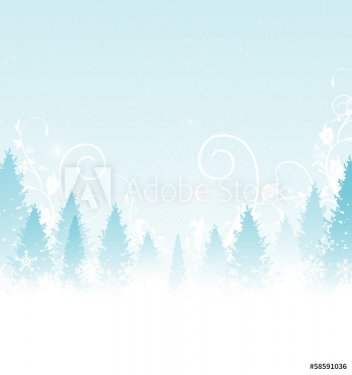 Beauty Winter Background - 901143085