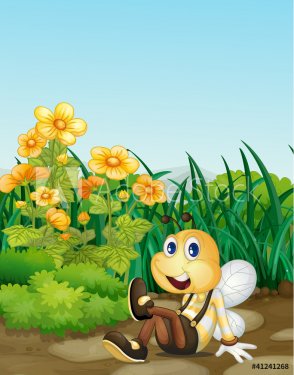 Bee in garden - 900460675