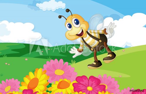 Bee in the field - 900460682