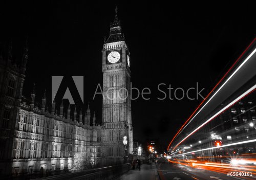 Big Ben at night London - 901152983