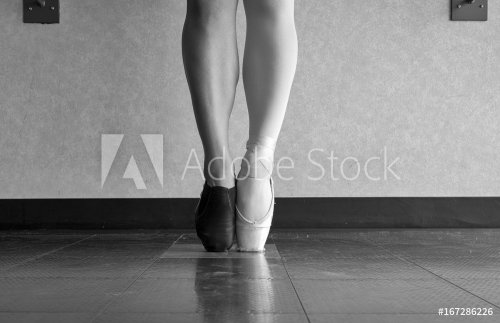 Black and white version of A dancer's love- Ballet dancer and Jazz dancer as ... - 901152976