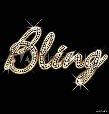 Bling bling shiny word vector - 900671750