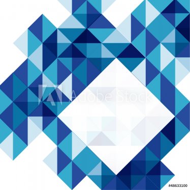 Blue modern geometric design template - 901146913