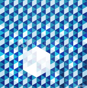 Blue modern geometric design template - 901146914