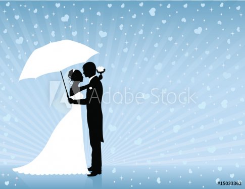 Blue wedding background. - 900954530