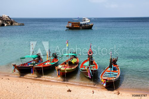 Boats in Andaman sea, Thailand - 900626535