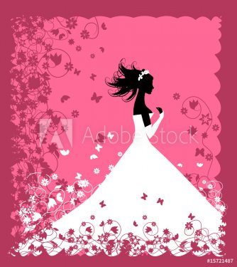 Bride. Wedding illustration for your design - 900459405