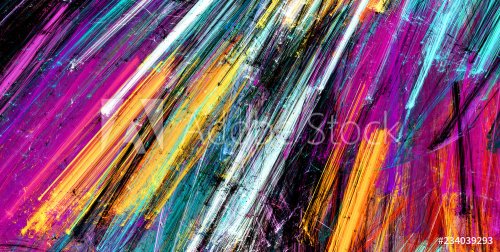 Bright artistic splashes. Abstract painting color texture. Modern futuristic ... - 901153729