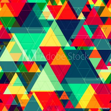 bright color triangle seamless texture