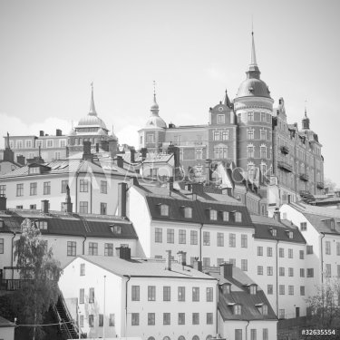 Buildings at mälarstrand in  Stockholm, Sweden