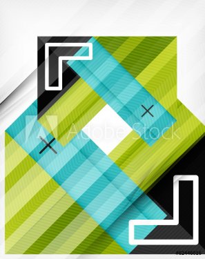 Business geometric shapes abstract poster - 901146911