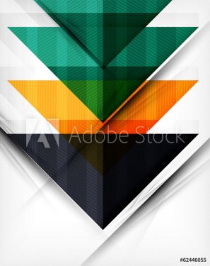 Business geometric shapes abstract poster - 901146919