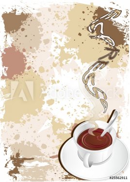 Caffè Espresso in Tazzina-Cup of Coffee Background-Vector - 900469232