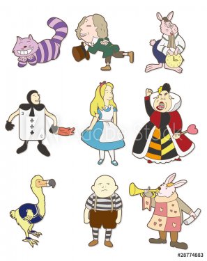 cartoon Alice in Wonderland - 901139808