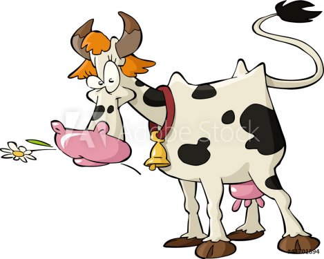 Cartoon cow - 900454212