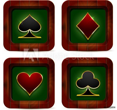Casino wood icon - 901140813