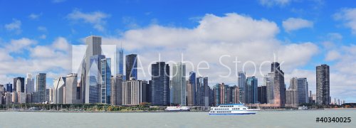 Chicago city urban skyline panorama - 900451817