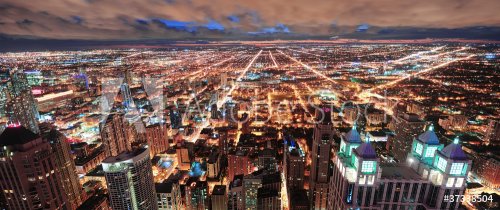 Chicago urban skyline panorama - 900451843