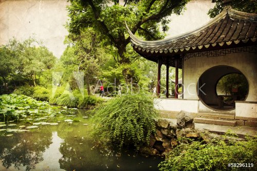 Chinese traditional garden - Suzhou - China - 901140885