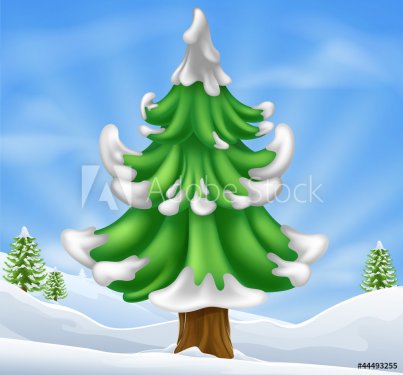 Christmas tree scene - 900868406