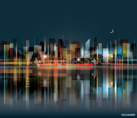 City Landscape at night - 901141723