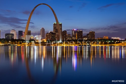 City of St. Louis skyline. - 900440048