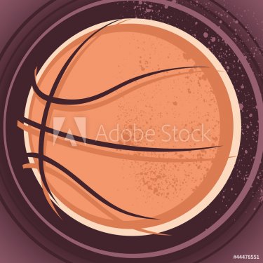 Close up of basketball ball illustration. - 901142291