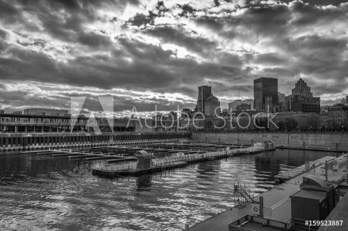 Cloudy Sky Over Montreal Old Port