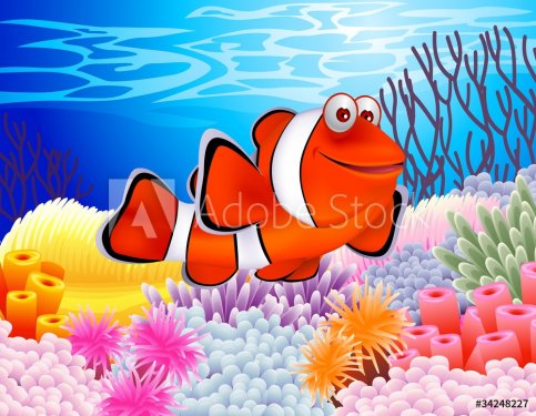 clown fish cartoon - 900461245
