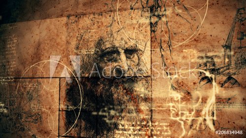 Code Da Vinci Classic Retro Illustration