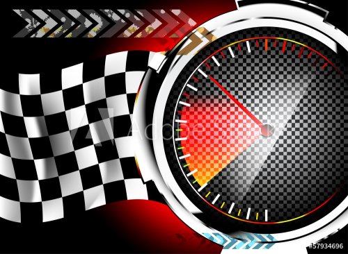 Colorful speedometer racing abstract background - 901140637